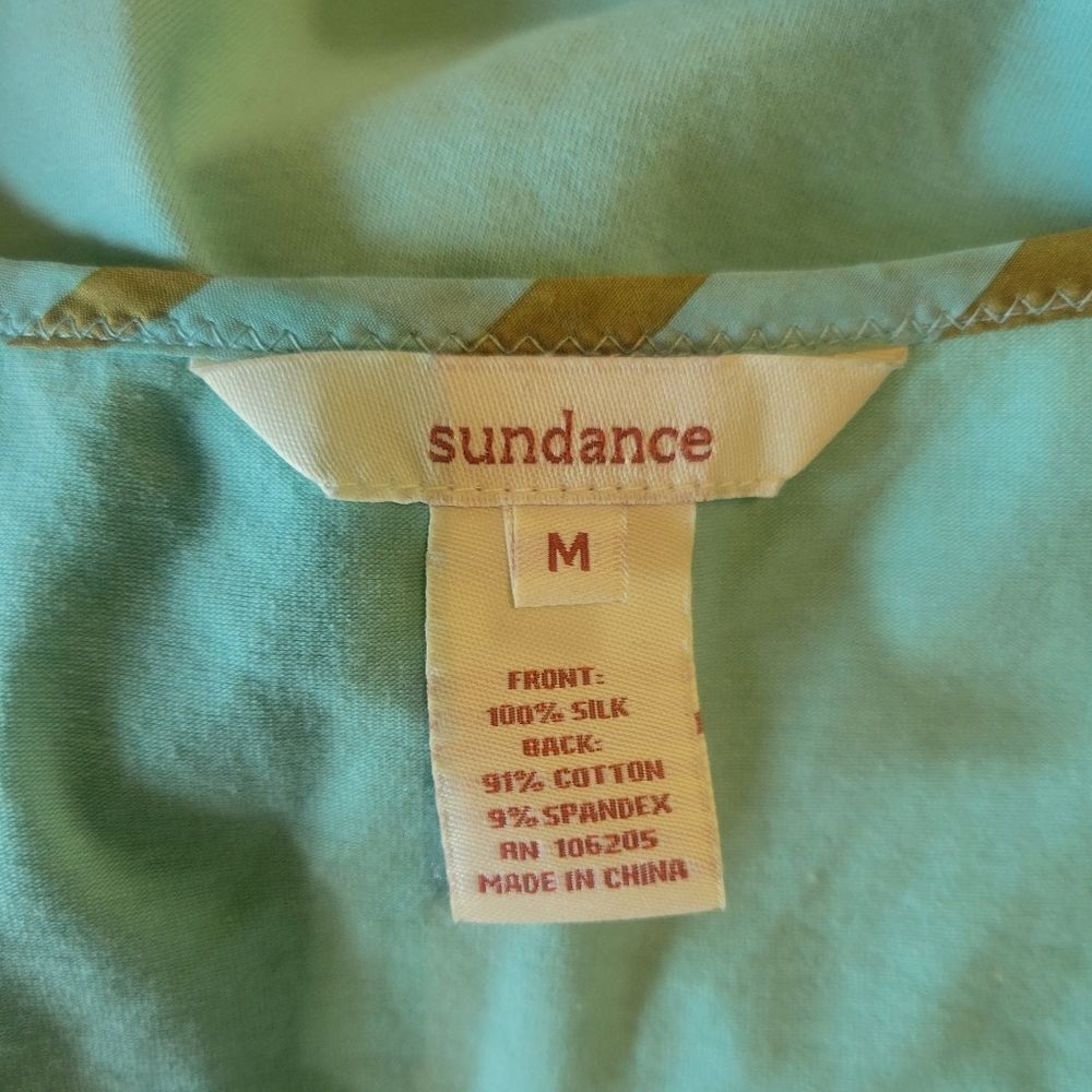 Sundance Striped Silk Tank Top Medium - Picture 5 of 5